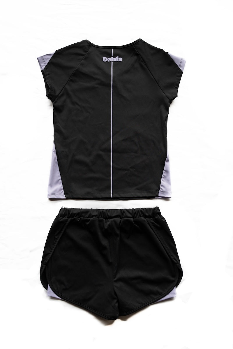 Dahlia 新体操 練習用ウェア 上下セット|Tシャツ&スパッツ
