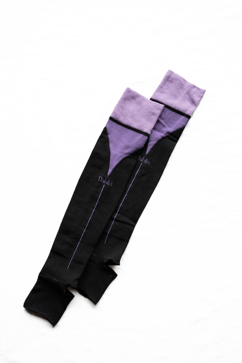 新体操 レッグウォーマー｜ライン入りデザイン